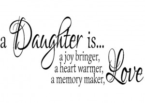 Daughter is..Love and I love my daughter!