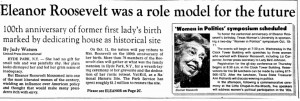Eleanor Roosevelt Was a Role Model for the Future, Dallas Morning News ...