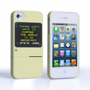 ... / iPhone 4 / 4S Cases / Caseflex iPhone 4 / 4s Steve Jobs Quote Case