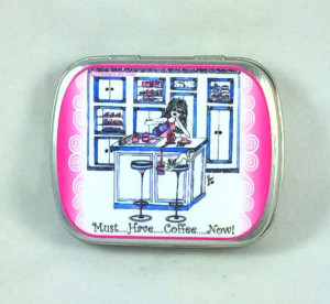 Coffee Pill box, humor, cat, funny sayings, kitty, girlfriend gifts ...