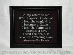 Cus D'Amato Quote Feed the Flame Mike Tyson by JustForGiggles, $45.00 ...