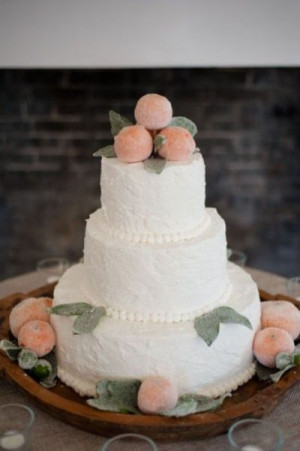 sugared fruit wedding cake