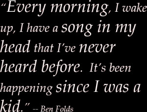 Thirty-nine-year-old Ben Folds insists that his music has not changed ...
