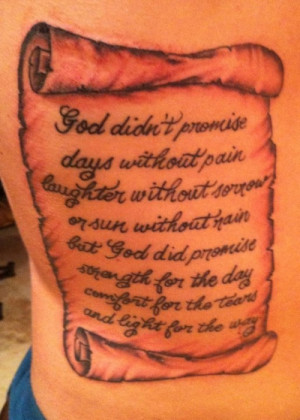 Bible Verse Tattoos On Ribs for Girls
