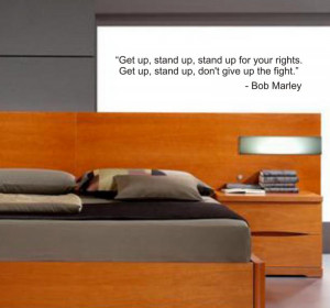 Get up Stand up BOB MARLEY QUOTE decal sticker wal