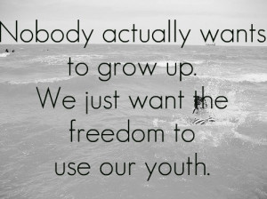 black and white, freedom, ocean, picture, quote, youth