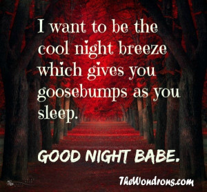 good night babe quotes