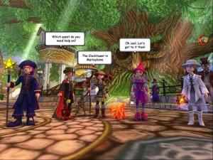Wizard 101 by Kingsisle helps older players mentor younger ones.