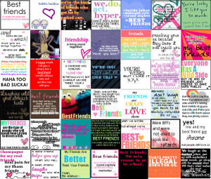 Backgrounds » Collage » best friend saying collage