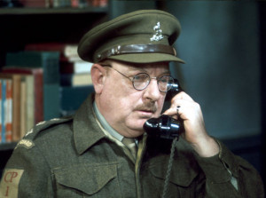 Captain George Mainwaring (Arthur Lowe).
