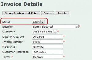 manage draft invoices and quotes draft quotes are listed and