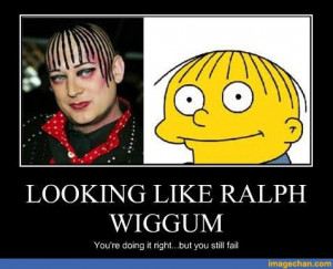 Boy George Is Related To Ralph Wiggum