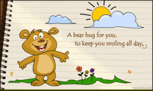 Myspace Graphics > Be Happy > a bear hug for you Graphic
