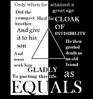 attained a great age did the youngest shed the cloak of invisibility ...