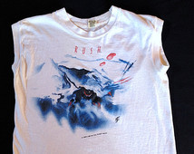 Vintage 80s RUSH Grace Under Pressu re sleeveless concert shirt - ON ...