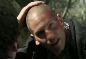 Rubbing His Head Walking Dead Shane
