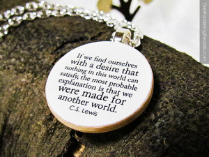... Lewis Spiritual Quote Necklace - Inspiring Quotation Jewelry