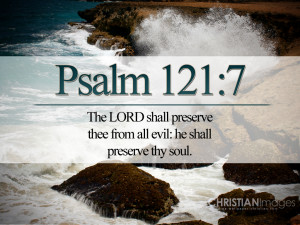 Bible Verses Psalm 121:7 Ocean Waves Picture HD Wallpaper