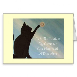 Pet Sympathy Card - Cat (Kinky Friedman quote)