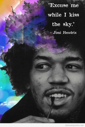 Jimi Hendrix awesome quote and photo