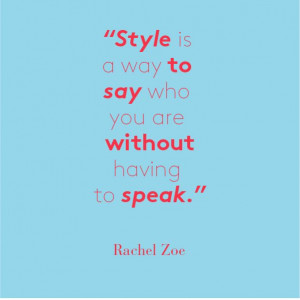 ... cements her fashion credentials with her attitude to dressing. #quote