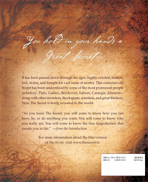 the secret by rhonda byrne