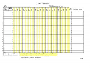Attendance Tracking Form Monthly picture