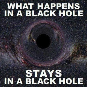What happens in a black hole, stays in a black hole