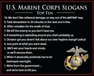 Top Ten Marine Slogans