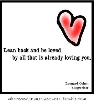 Inspirational quote from Leonard Cohen
