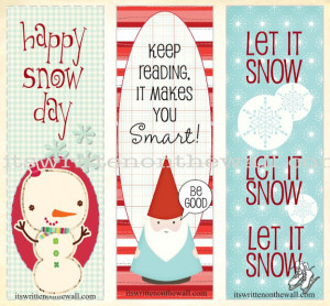 ... on the Wall to get these and nine other holiday-themed bookmarks