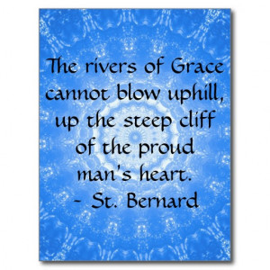 St. Bernard Spiritual Quote RECOVERY Post Card