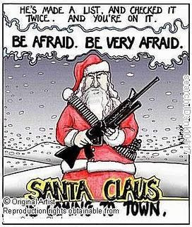 Funny Santa Cartoon,Bad Santa