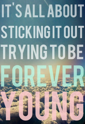 say it's all about sticking it out...