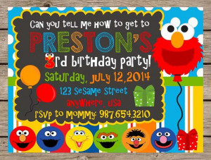... Elmo Sesame Street Party First Birthday Party Chalkboard #kids #quotes