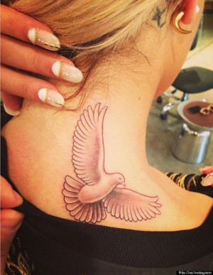 Rita Ora Unveils New Bird Tattoo Then Gives Artist Matching Ink ...