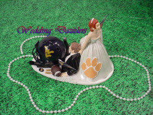 Football Rivalry Cake With