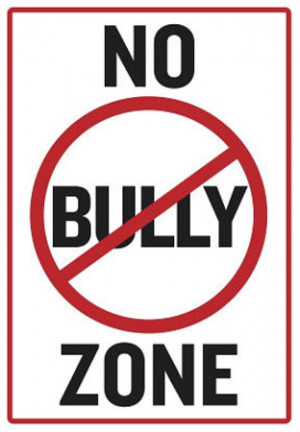 No Bully Zone Classroom Poster
