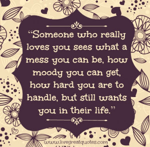 Someone Who Really Loves You | Live Great Quotes