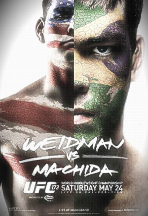 UFC 173 poster: Chris Weidman vs Lyoto Machida