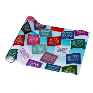 Volleyball #Quotes in Color Wrapping Paper > Sold today > 75% off ...