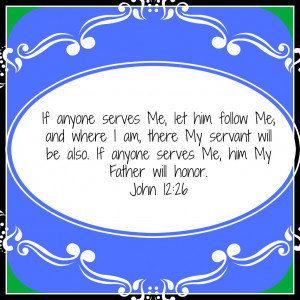 Serving..... Serve.... Servant.....