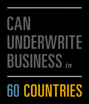 can underwrite business in 60 countries