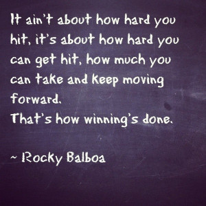 Rocky Balboa Quotes Sayings Moving On Winning