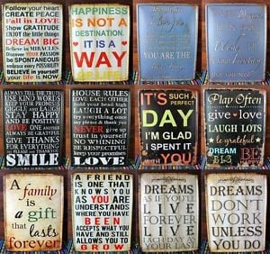 Inspirational-Motivational-Positive-Quotes-Tin-Sign-Metal-Art-Wall ...