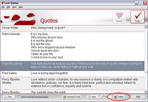 ... choose Edit > Delete in the main menu or press Delete on the keyboard