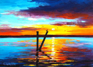 Sunset Lake Print by Graham Gercken