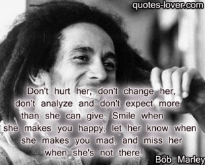 Don’t hurt her, don’t change her, don’t analyze and don’t ...