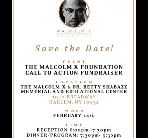 The Malcolm X Foundation Call to Action Fundraiser