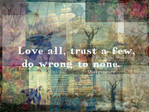 William Shakespeare Quote about trust